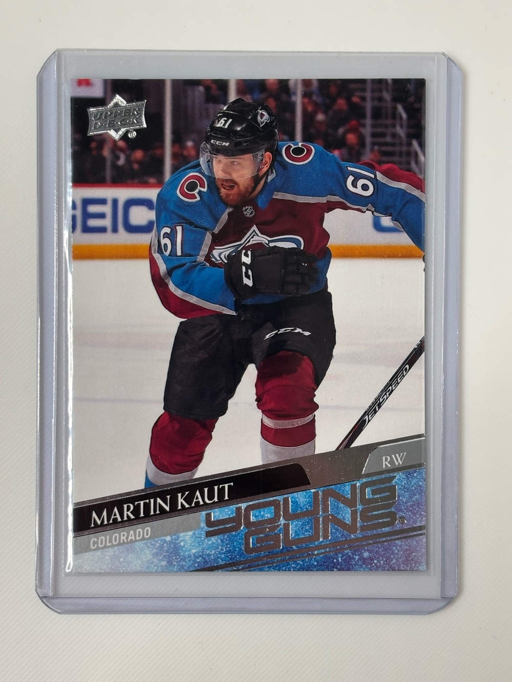 Martin Kaut 2020-21 Upper Deck Young Guns #217 Rookie RC Colorado Avalanche 🏒